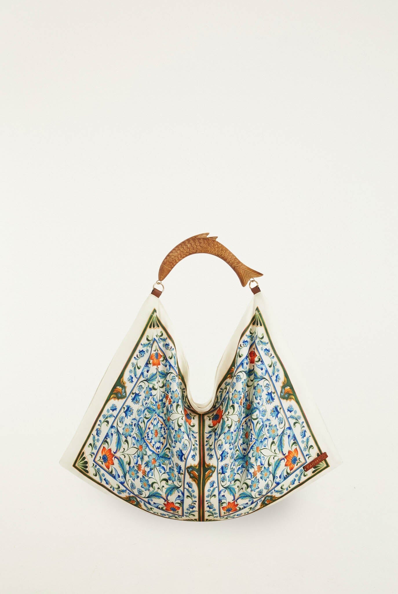 Off-White Flowers Satin Mini Scarf Bag