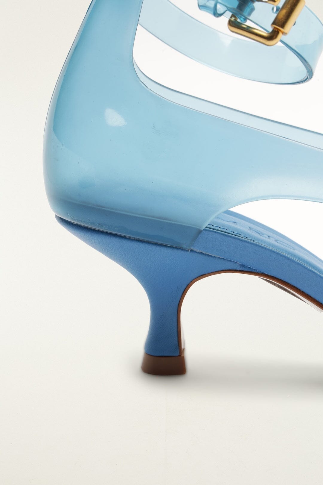 Blue Jelly Heel Sandal