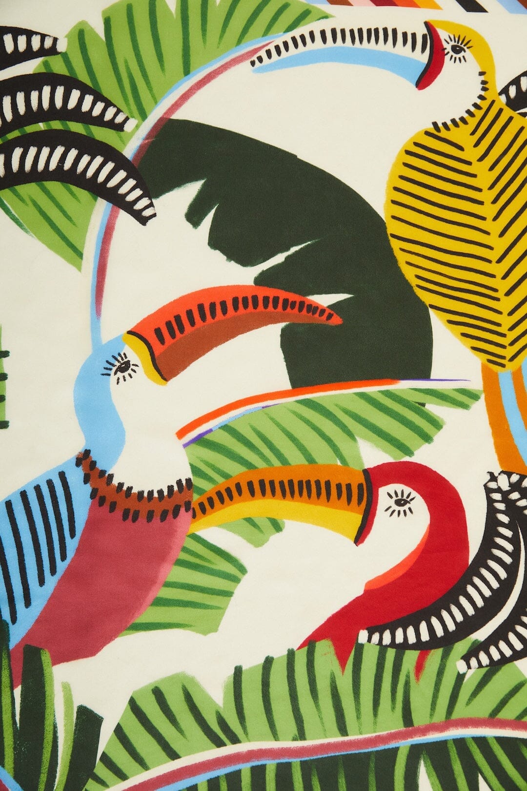 Toucan With Foliage Scarf
