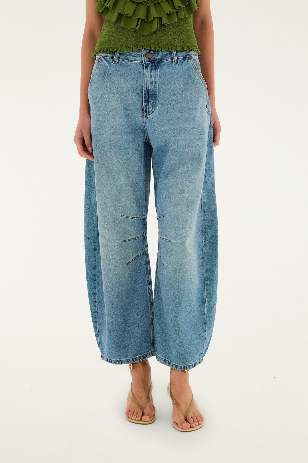 Barrel Denim Pants