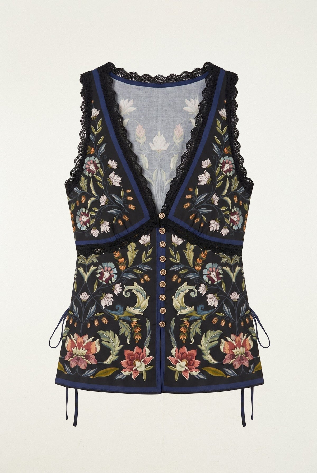 Natalia Lace Sleeveless Blouse