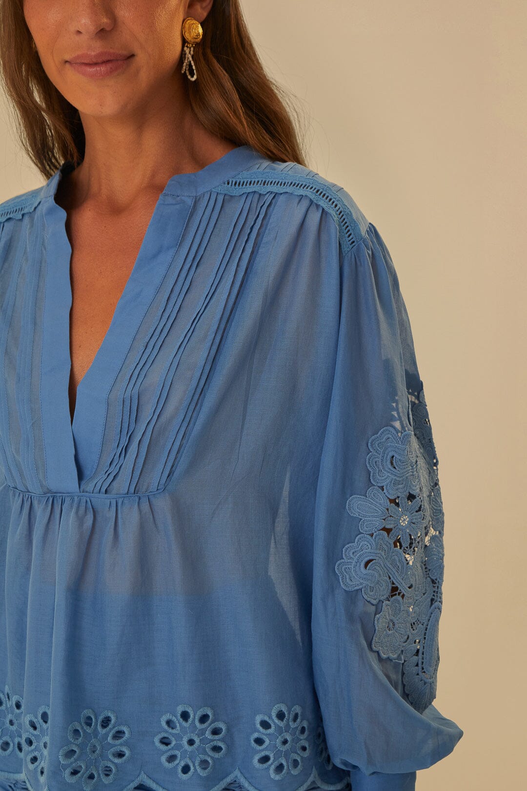 Light Blue Long Sleeve Blouse