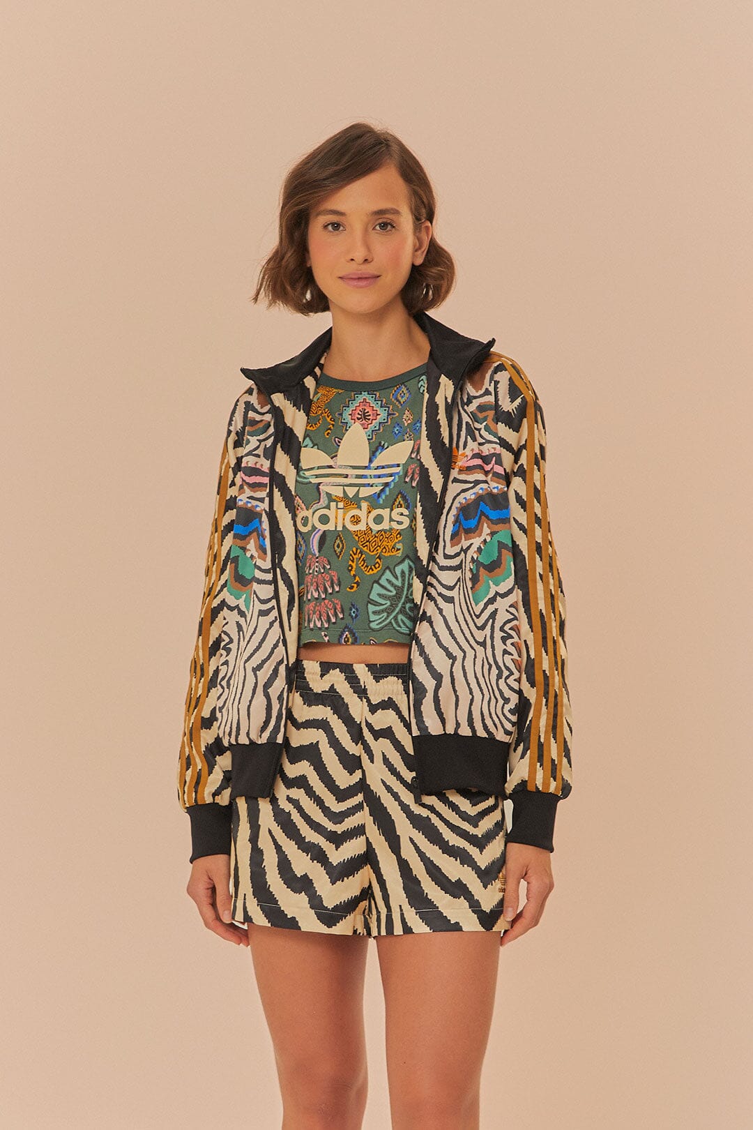 Beige Adidas Farm Rio Jacket
