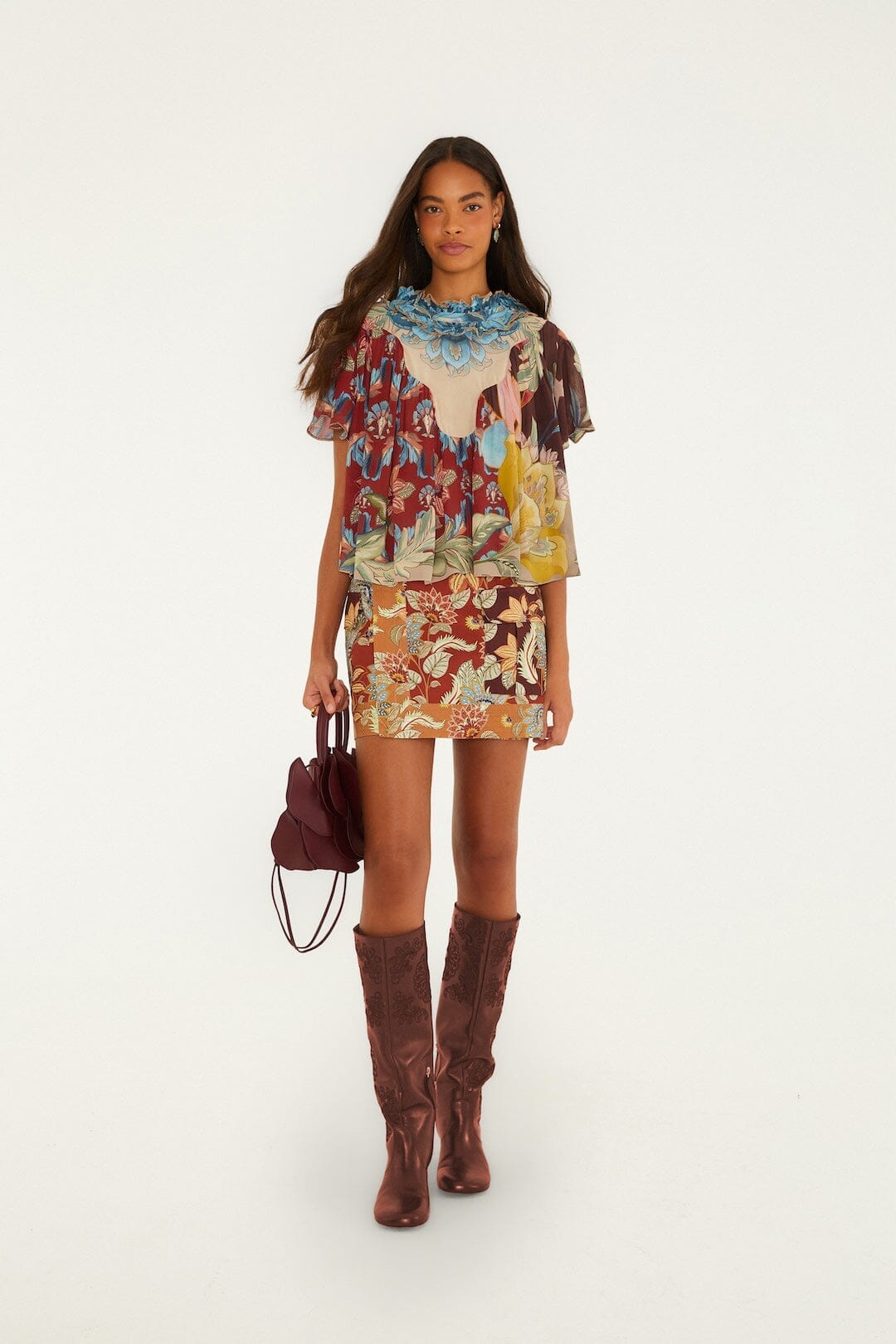Lunar Boho Short Sleeve Blouse