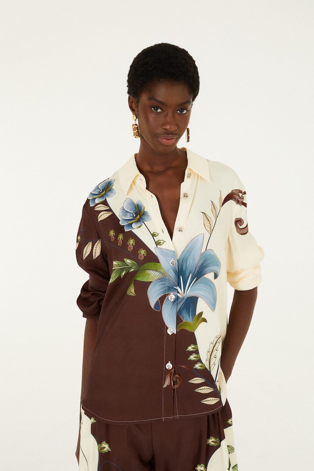 Milena Buttoned Collared Shirt
