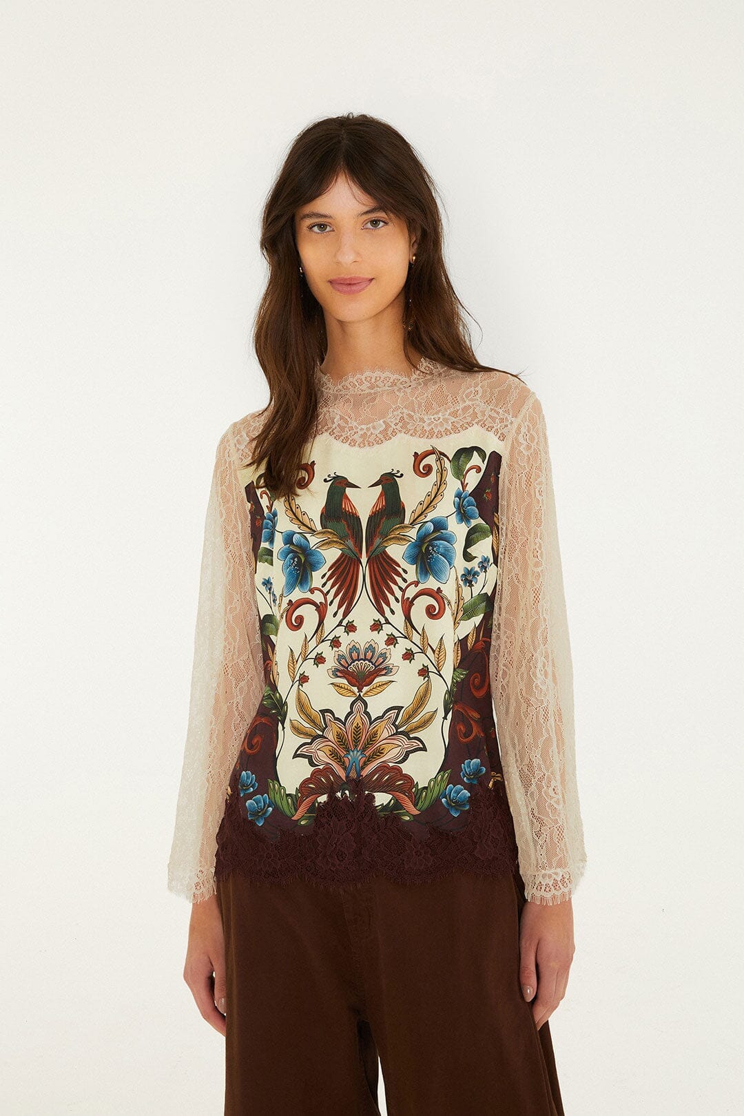 Millena Lace Long Sleeve Blouse