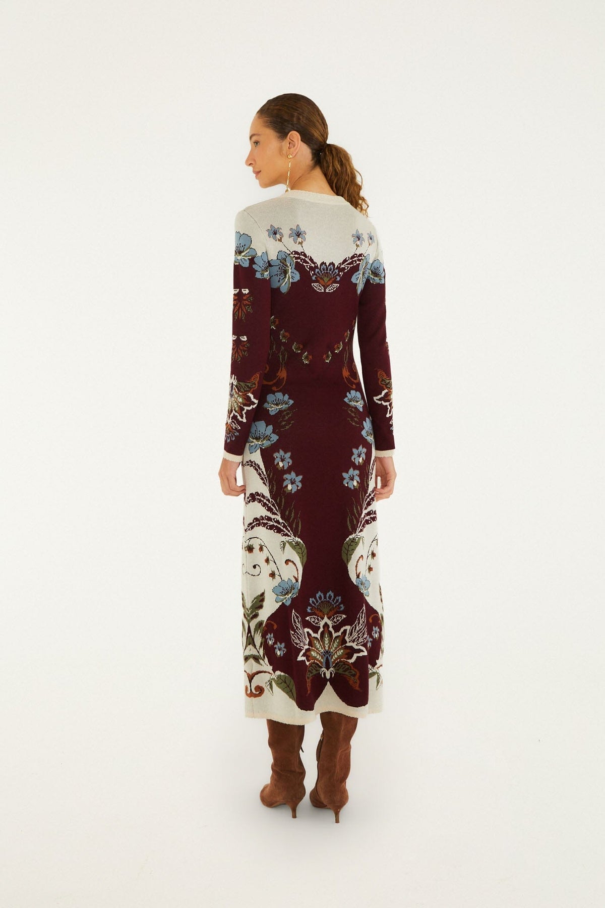 Millena Long Sleeve Knit Midi Dress