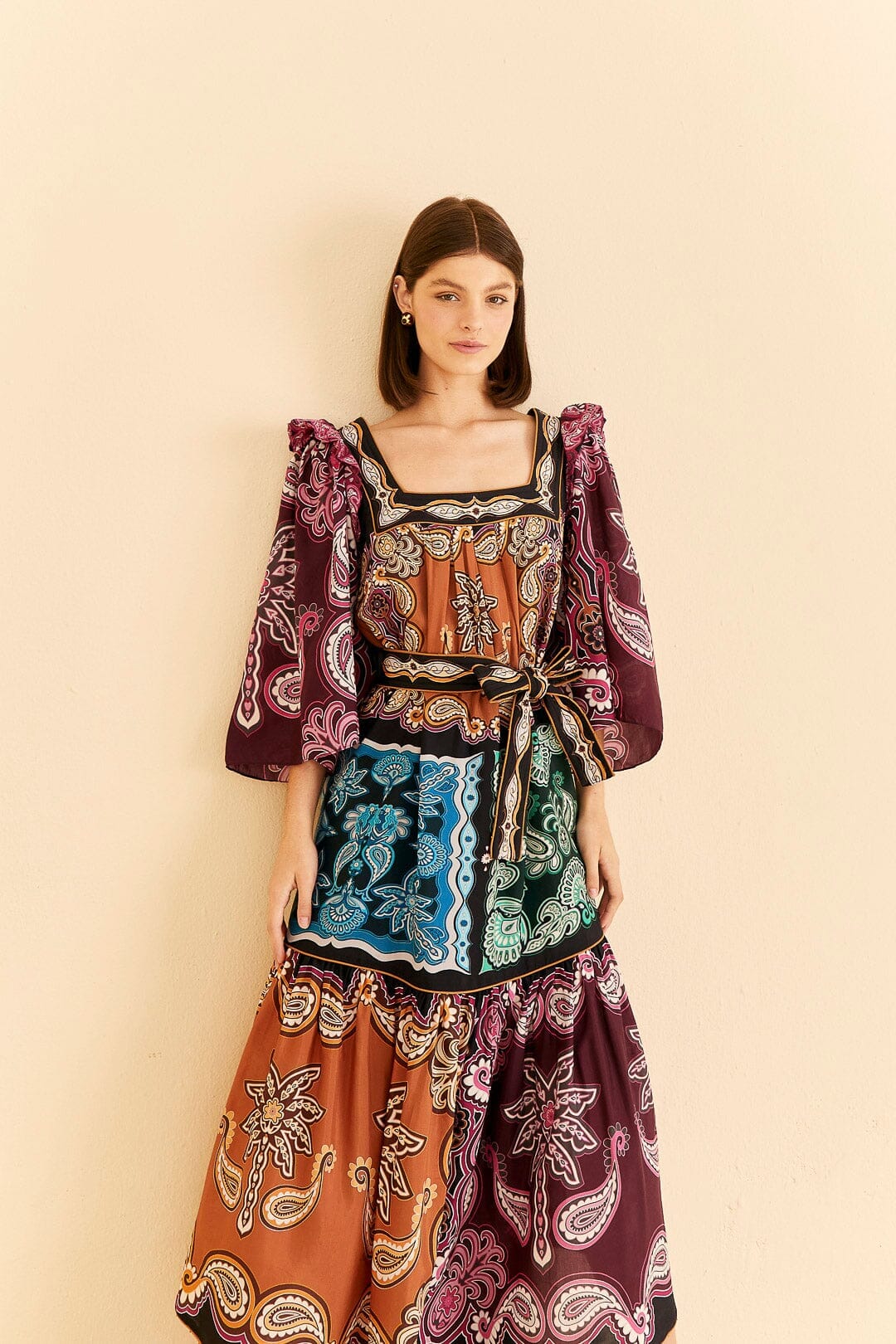 Multicolor Sweet Mermaids Midi Dress