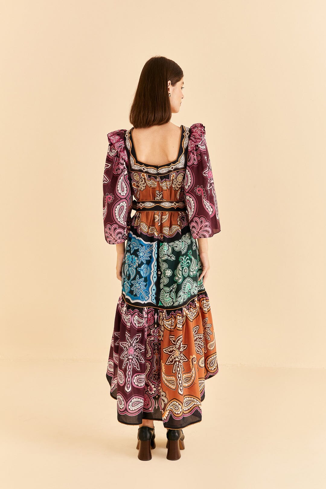 Multicolor Sweet Mermaids Midi Dress