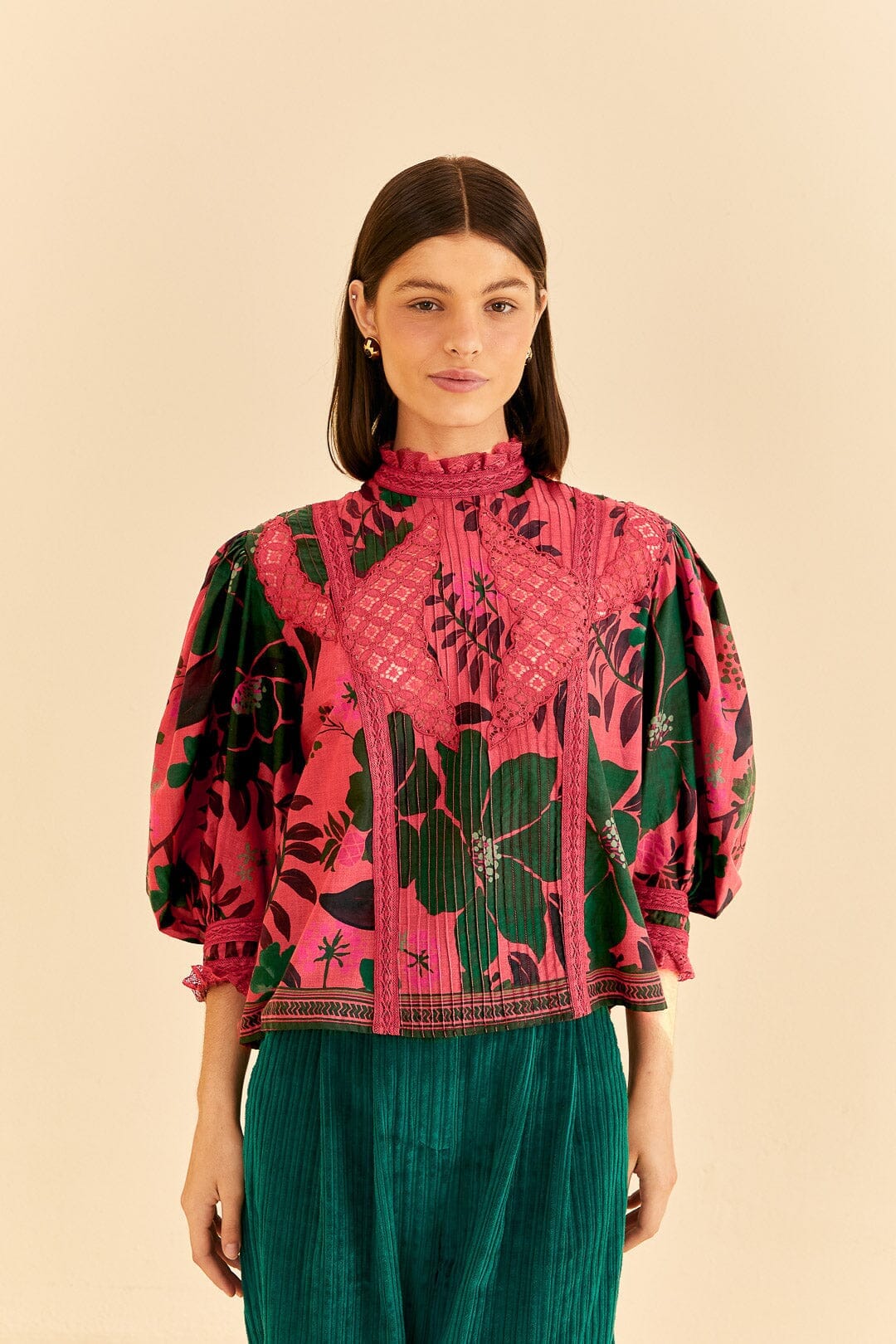 Blush Floral Yard Blouse