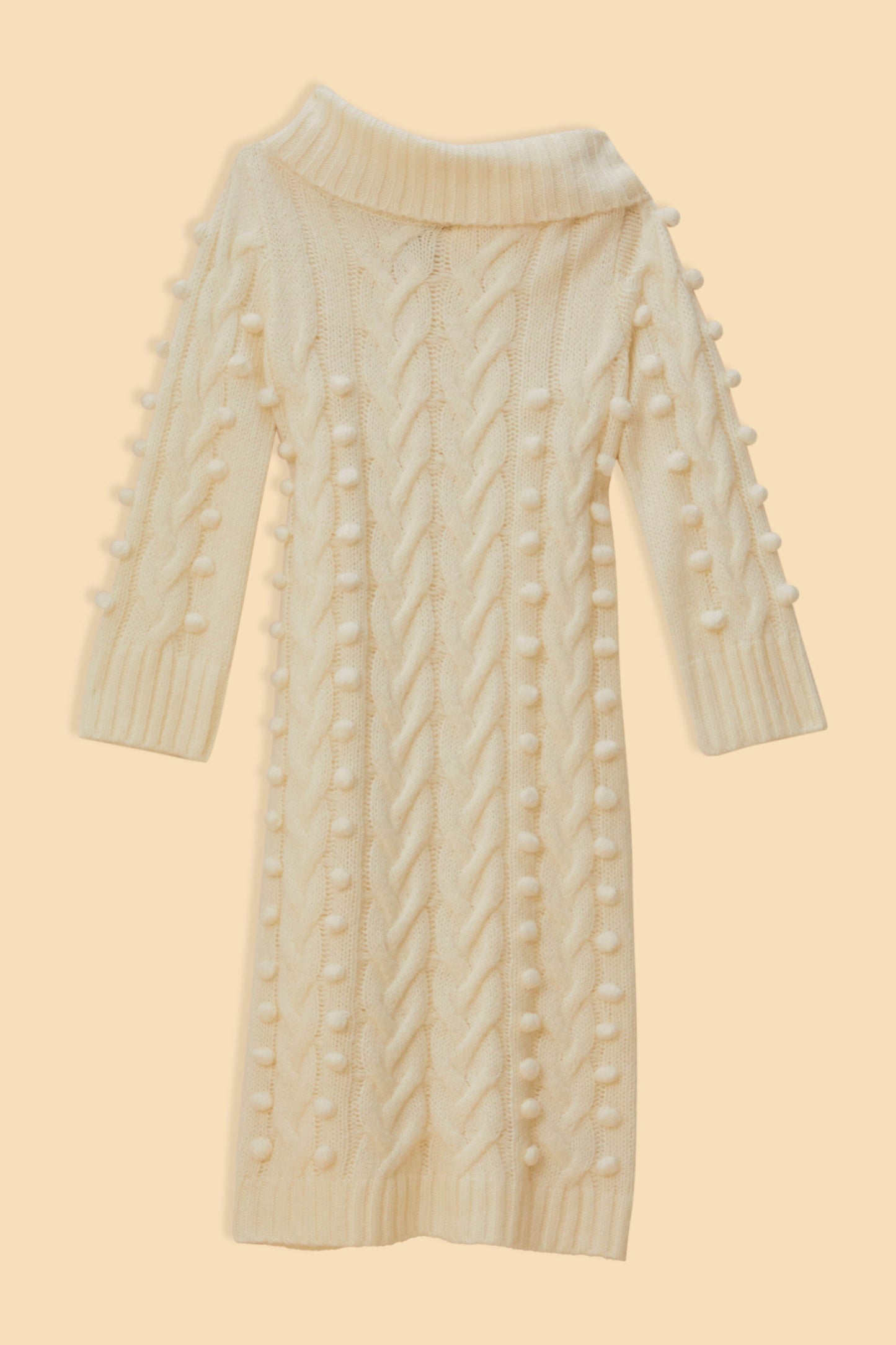 Off-White Braided Midi Sweater Dress