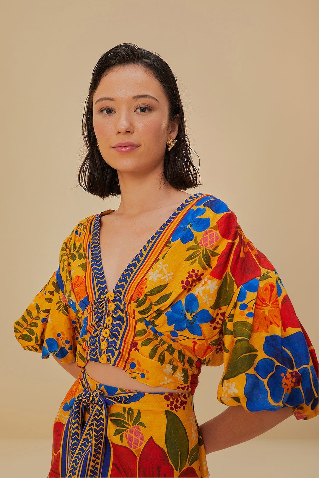 Floral Yard Crop Top