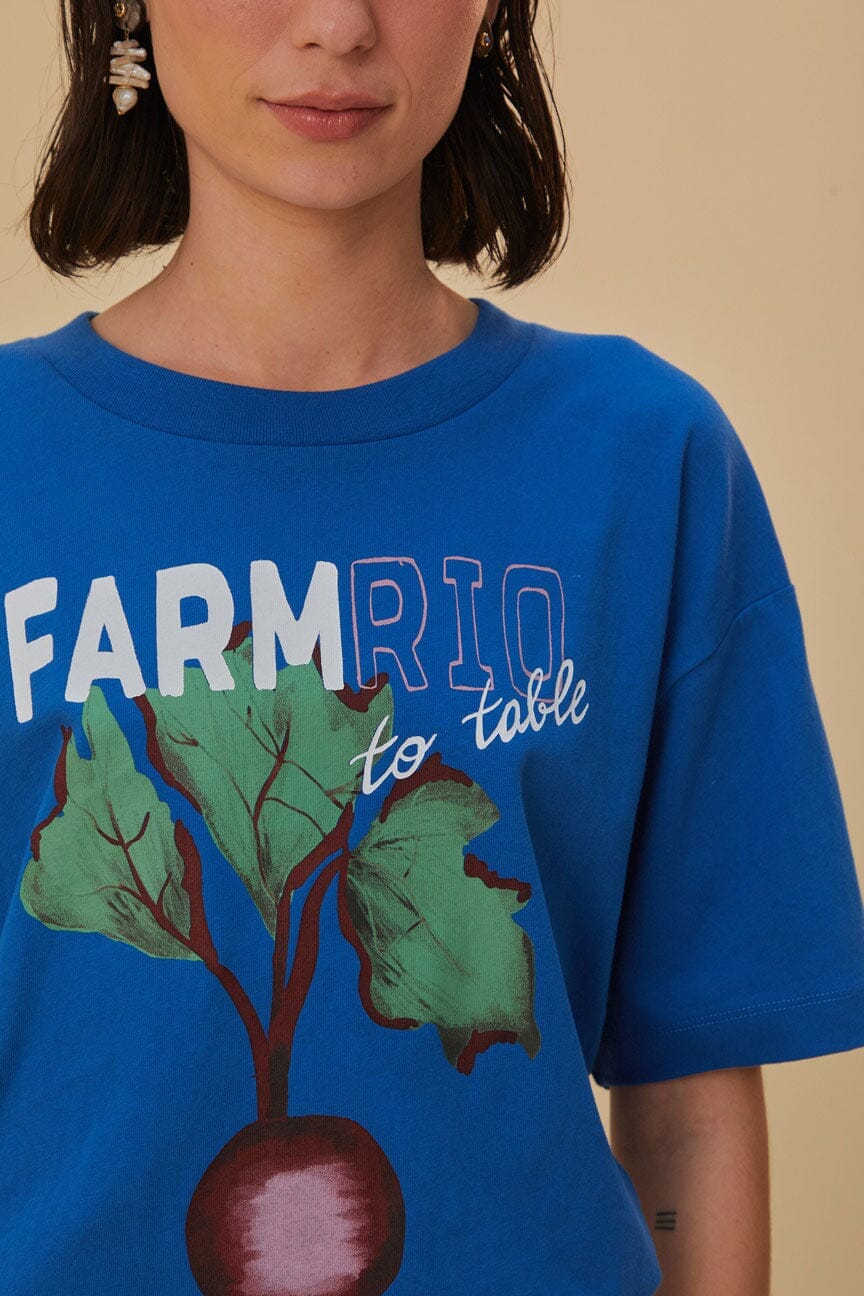 Blue Beet Farm To Table Organic Cotton T-Shirt