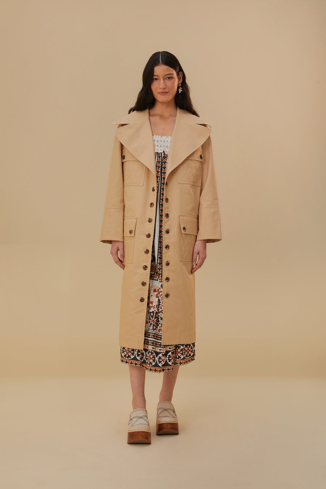 Pockets Over Trench Coat