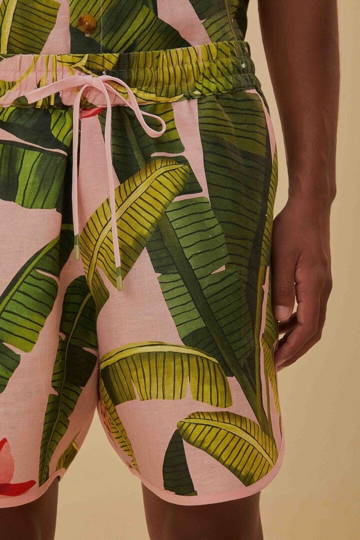 Banana Leaves Lenzing™ Ecovero™ Euroflax™ Shorts