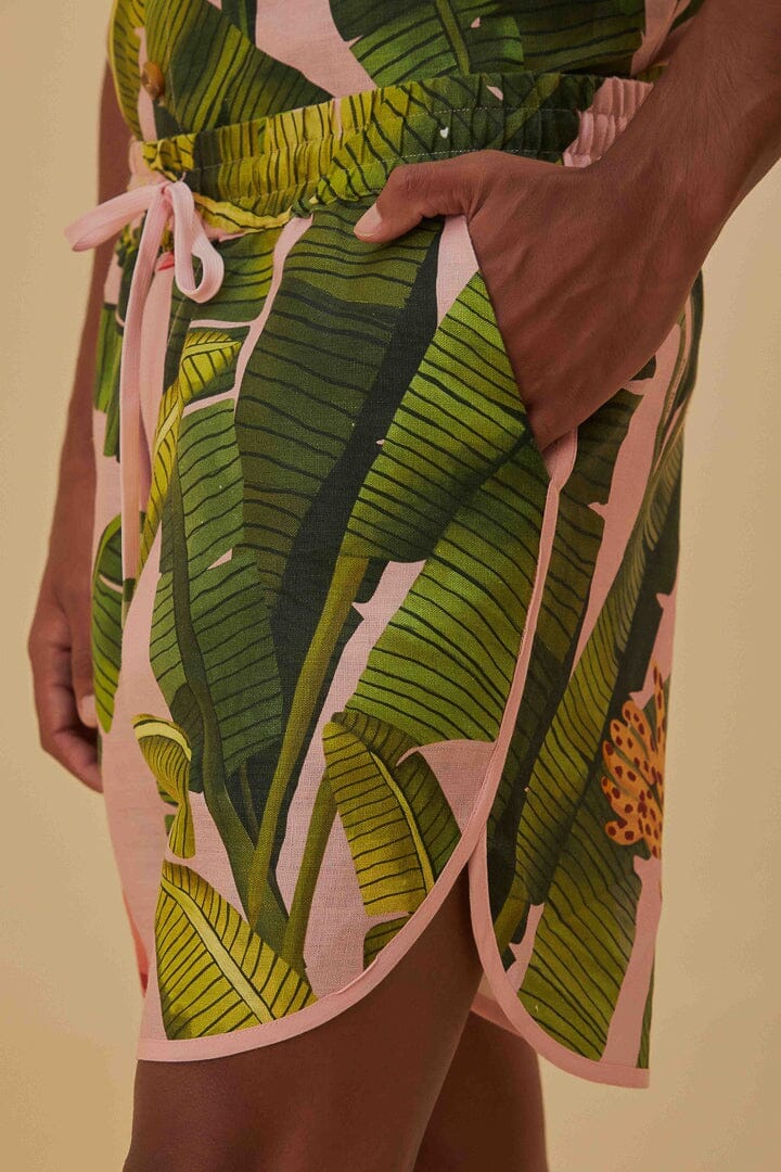 Banana Leaves Lenzing™ Ecovero™ Euroflax™ Shorts