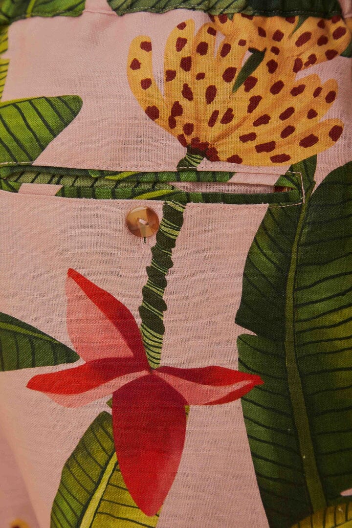 Banana Leaves Lenzing™ Ecovero™ Euroflax™ Shorts