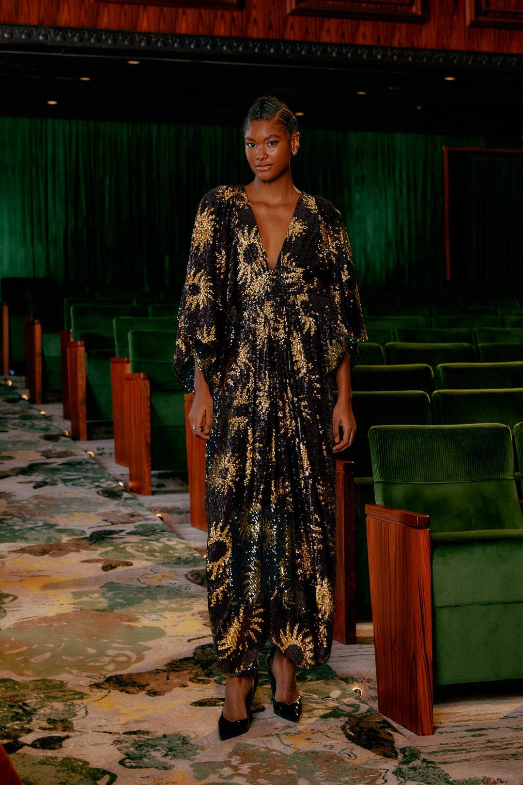 Sunny Mood Sequin Maxi Dress FARM Rio Sunny Mood Sequin Maxi Dress FARM Rio