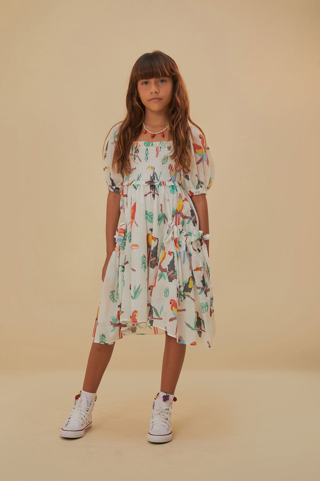 Stitched Birds Dress