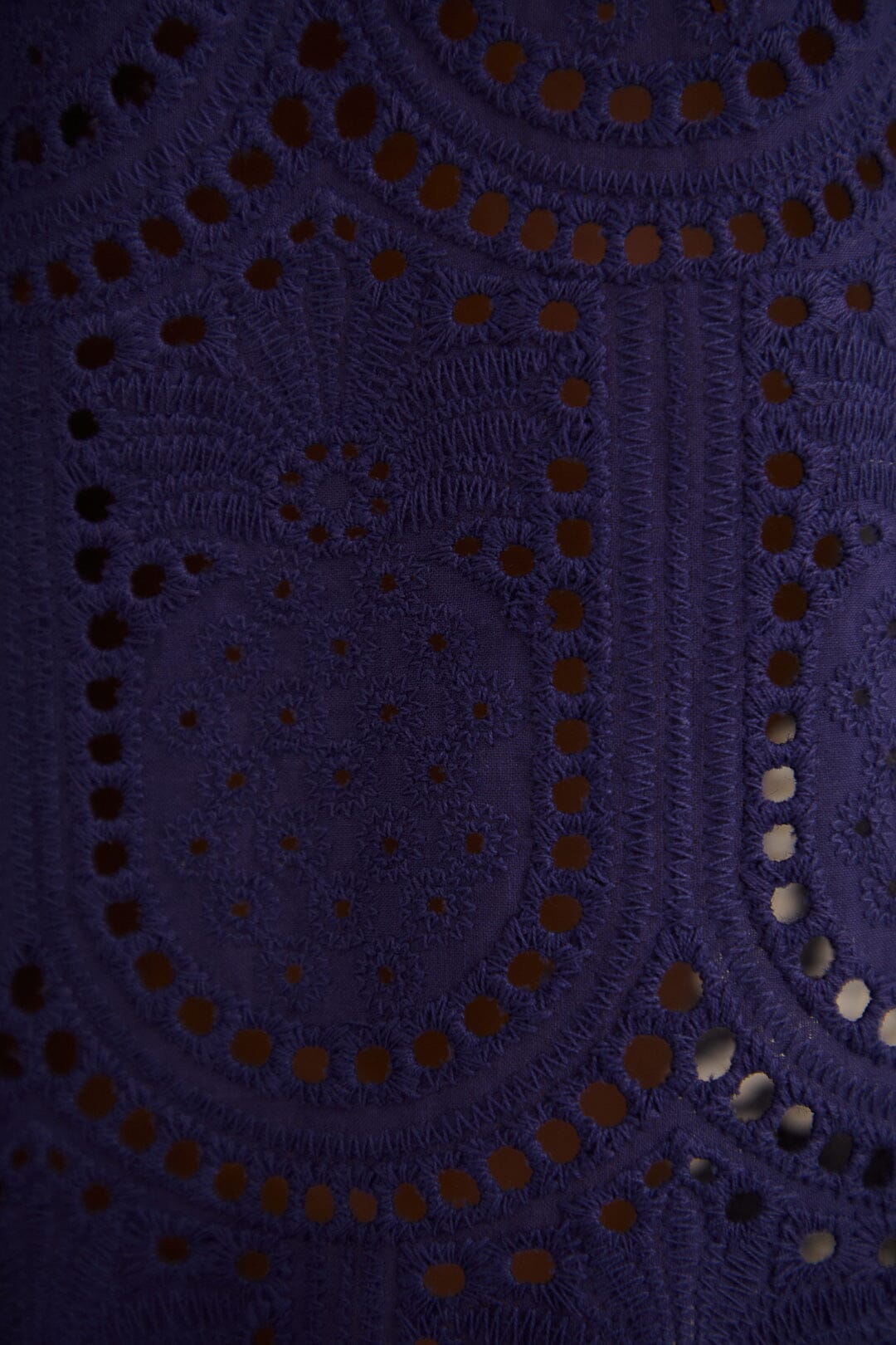 Navy Blue Pineapple Eyelet Pants