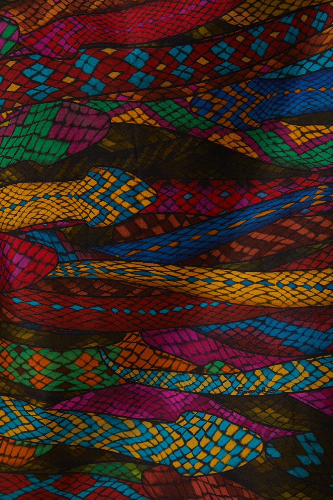 Multicolor Mirage Midi Skirt