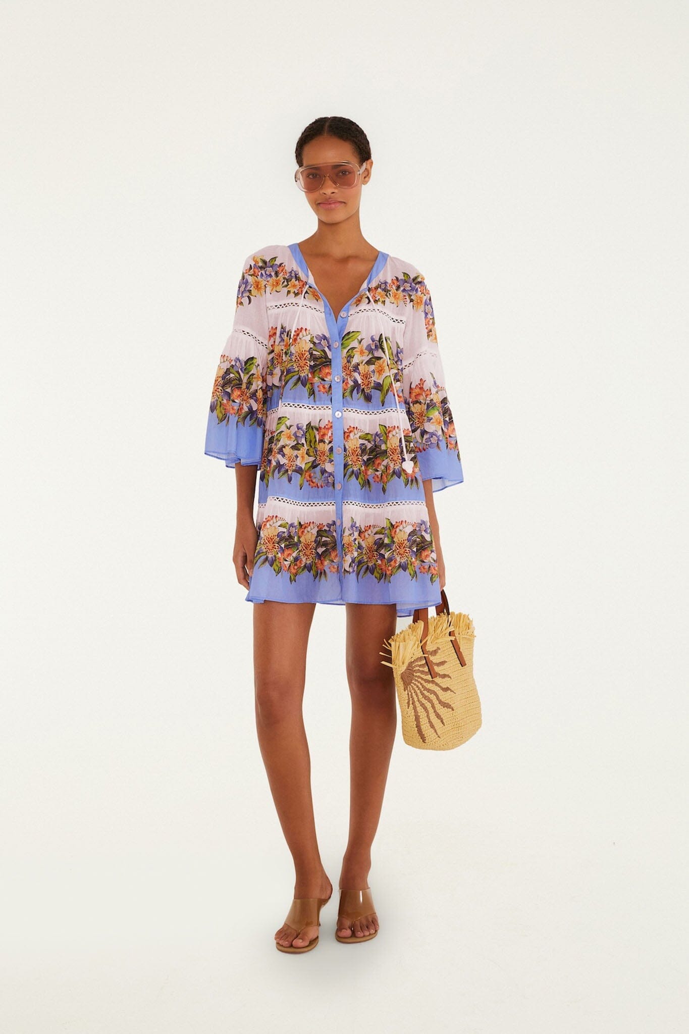 Light Blush Hilo Stripes Mini Dress