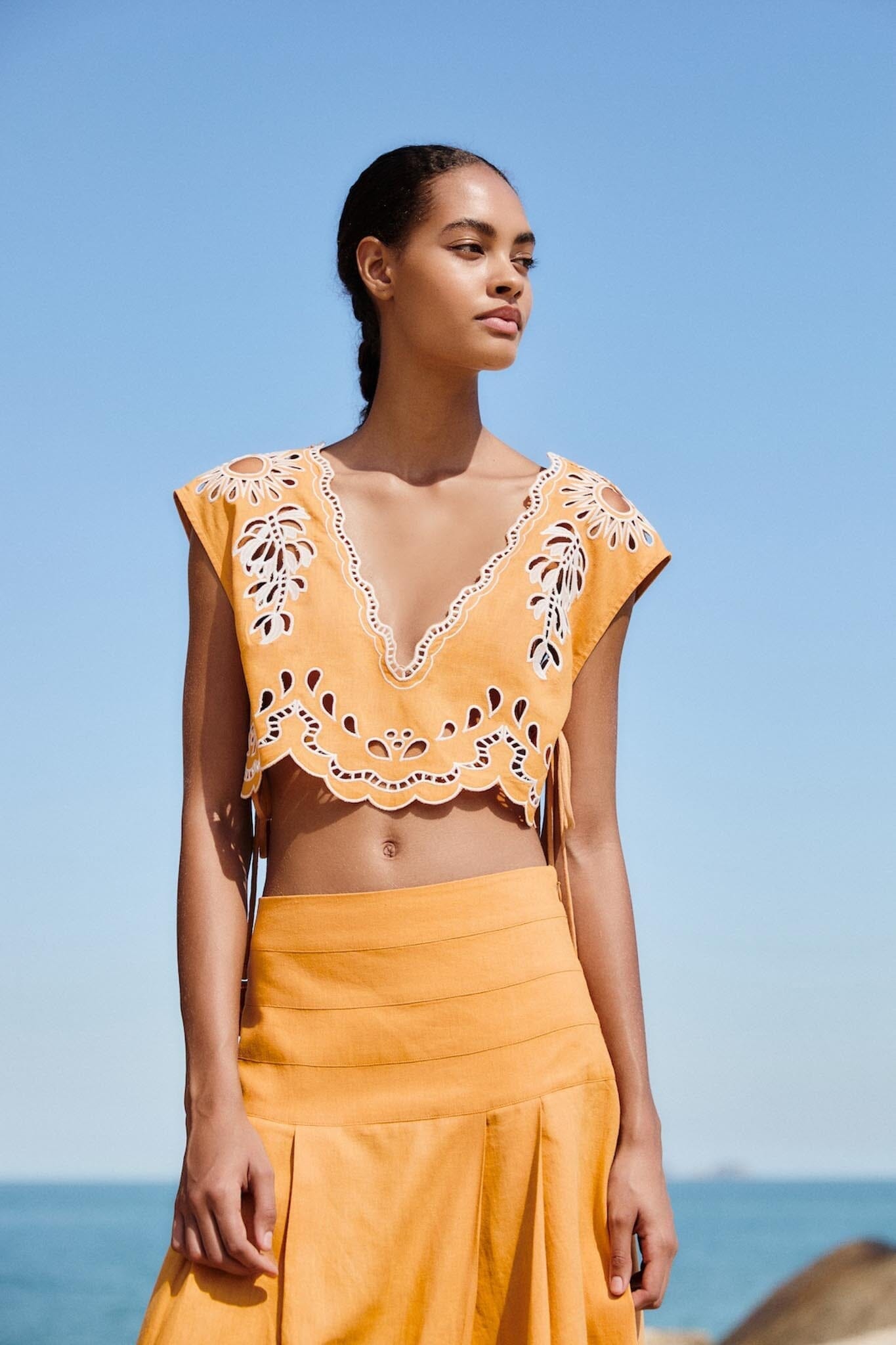 Camel Banana Tree Blouse