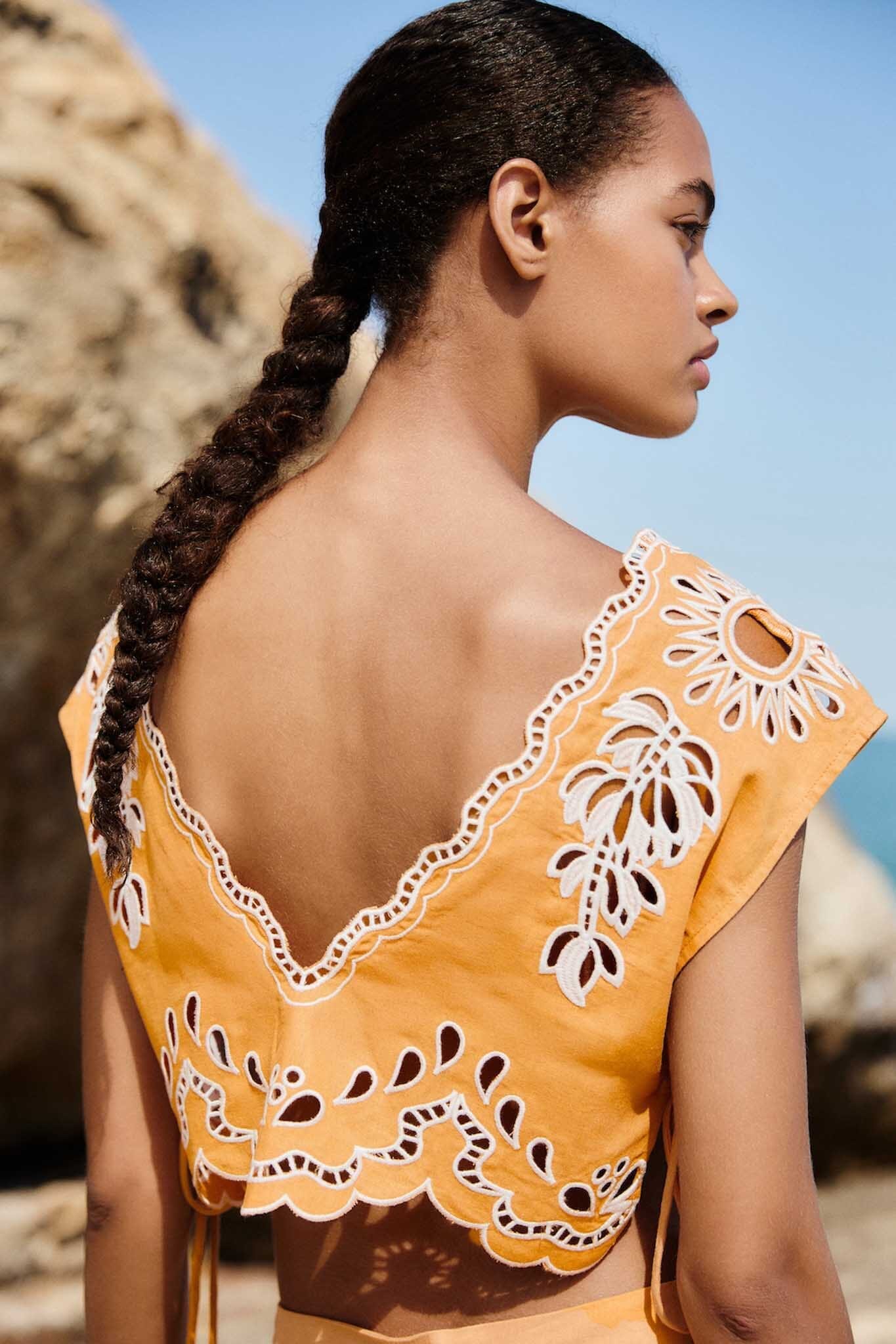 Camel Banana Tree Blouse