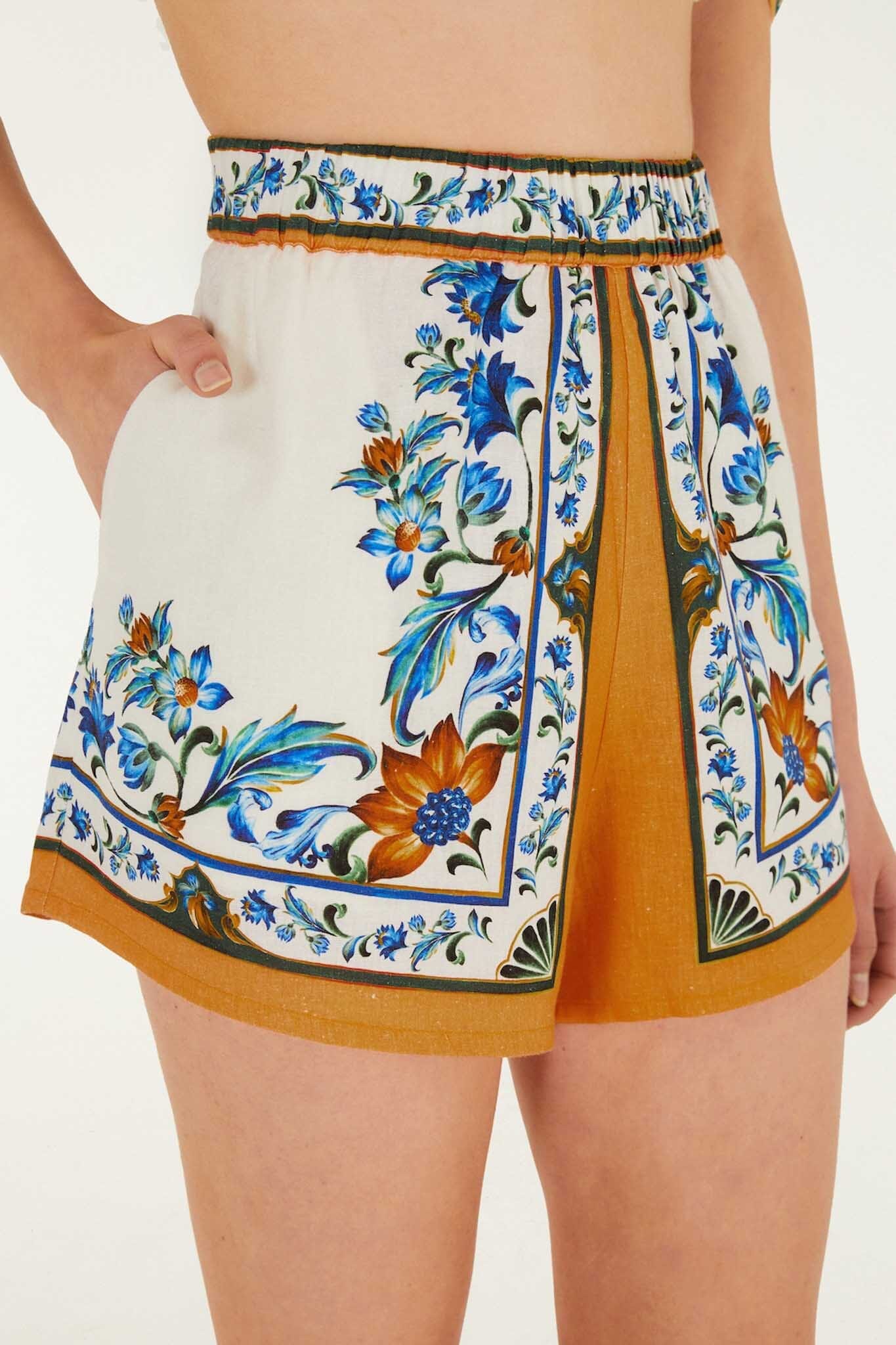 Off-White Flora Tile Shorts