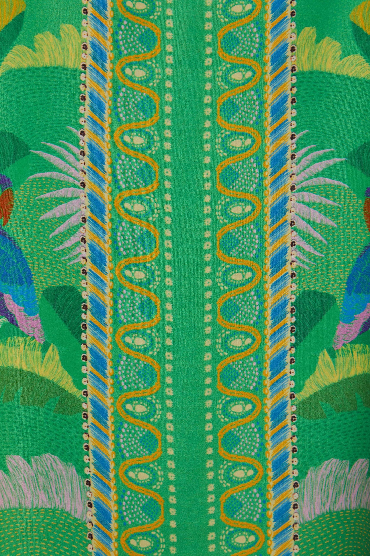 Green Macaw Scarf Lenzing™ Ecovero™ Viscose Shirt