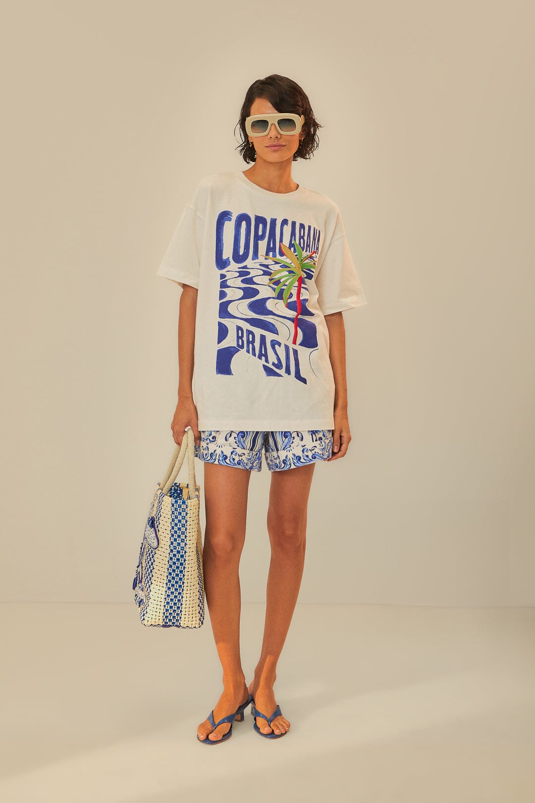 Off-White Copacabana Organic Cotton Relaxed T-Shirt