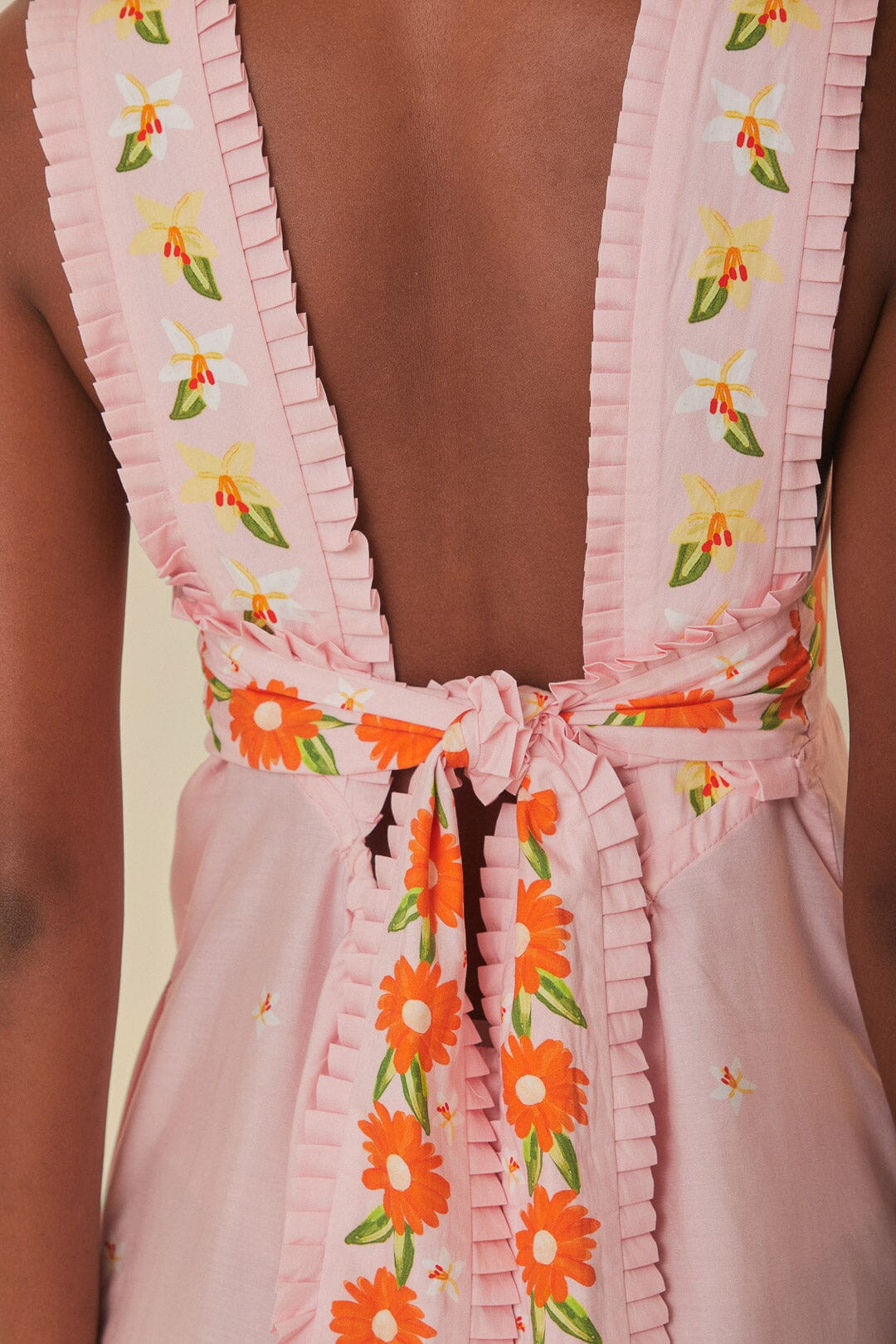 Pink Papaya Salad Maxi Dress