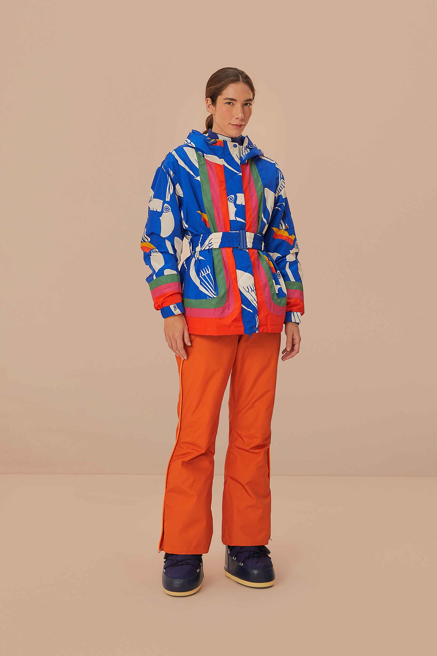 Orange Ski Pants