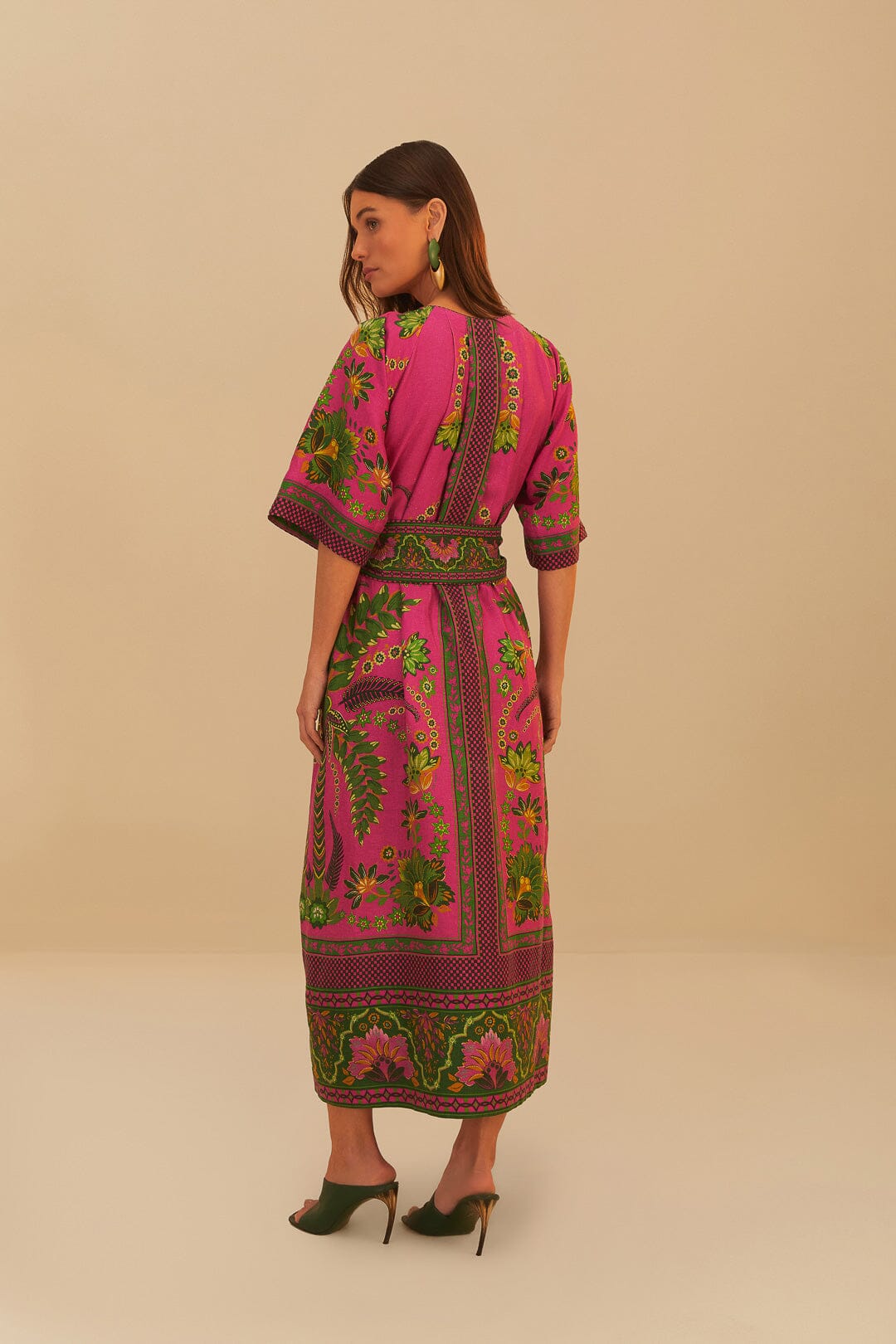 Pink Ana Tapestry Maxi Dress