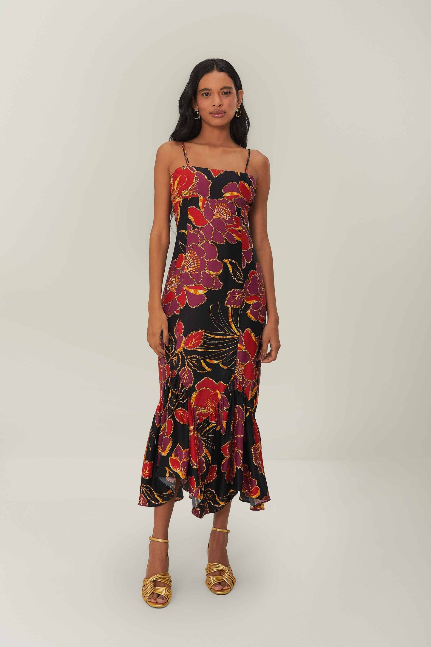 SHINY CHITA BLACK MAXI DRESS