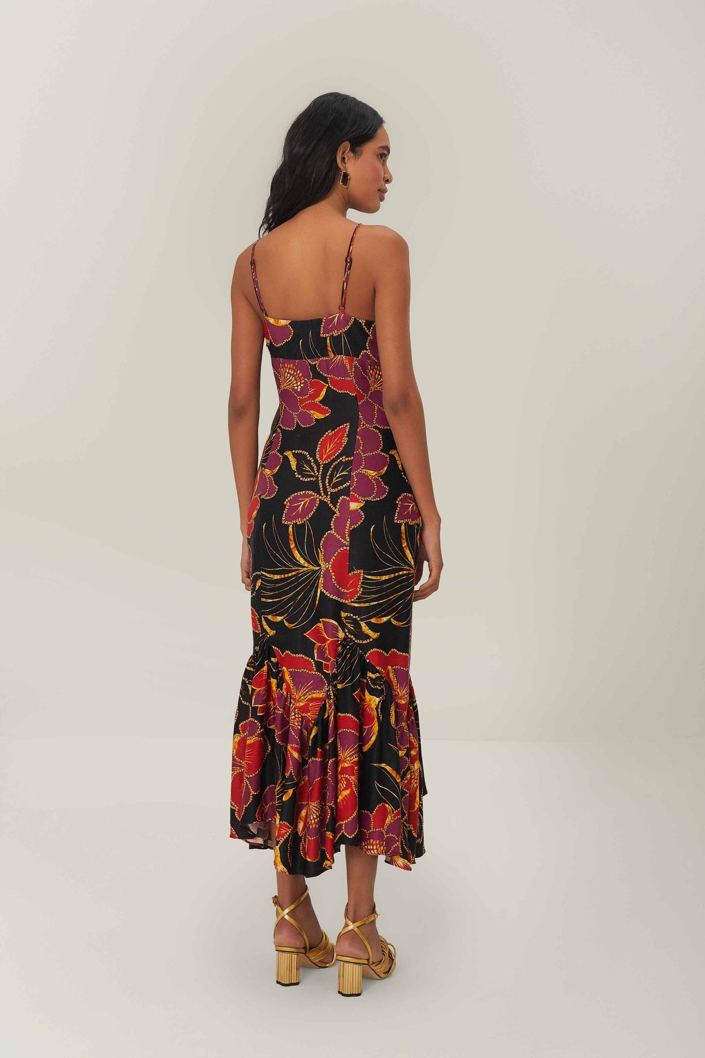 SHINY CHITA BLACK MAXI DRESS