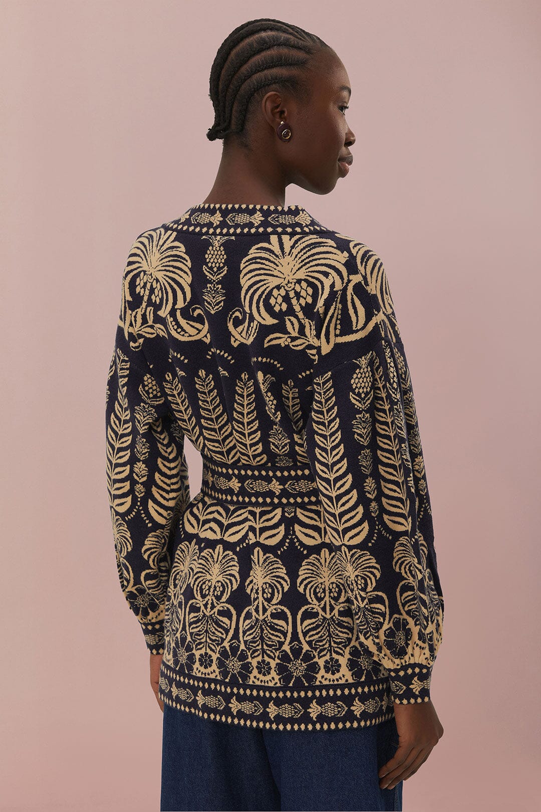 AINIKA TROPICAL SPLENDOR KNIT CARDIGAN