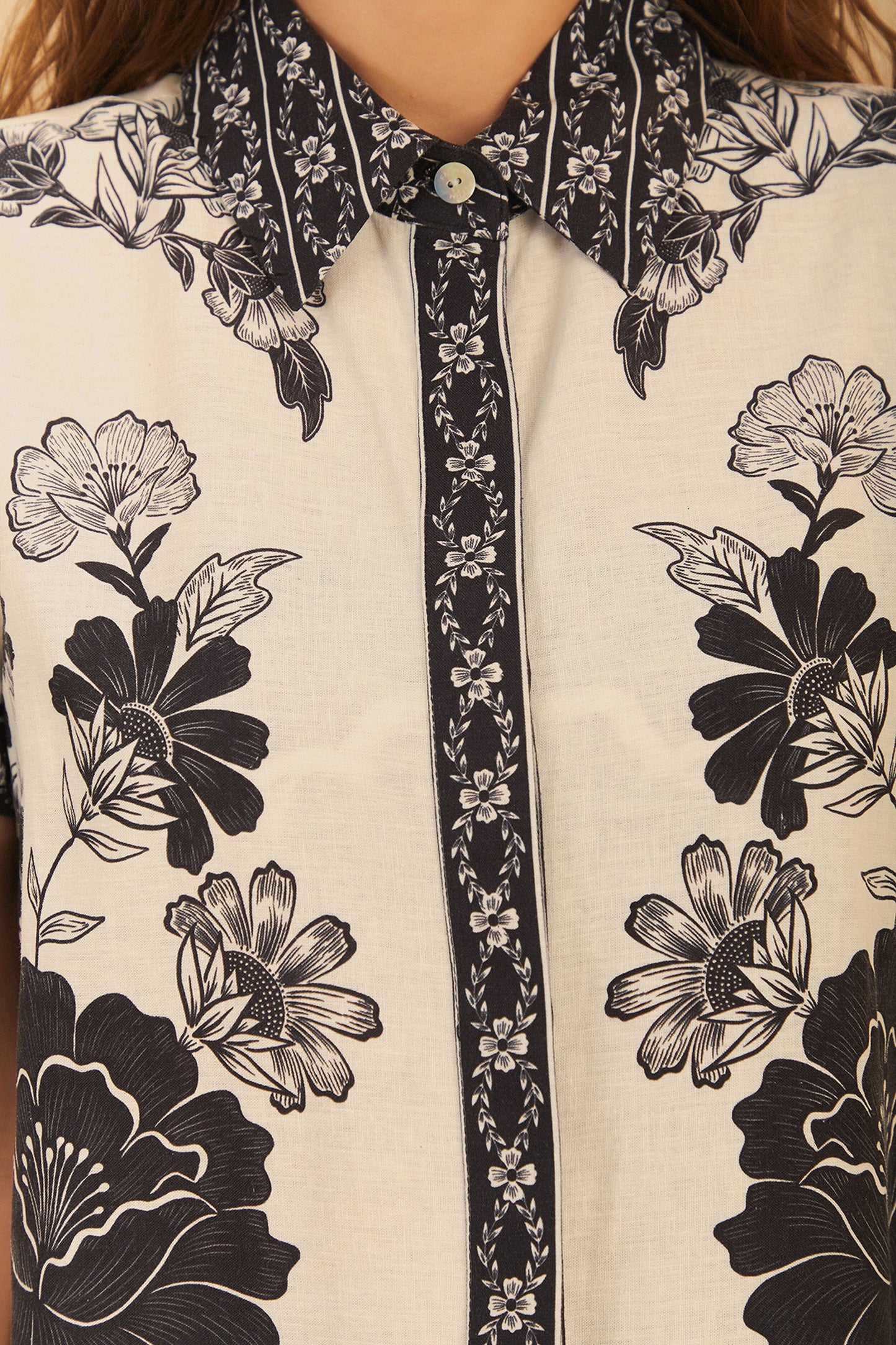 Off-White Flower Leopards Shirt