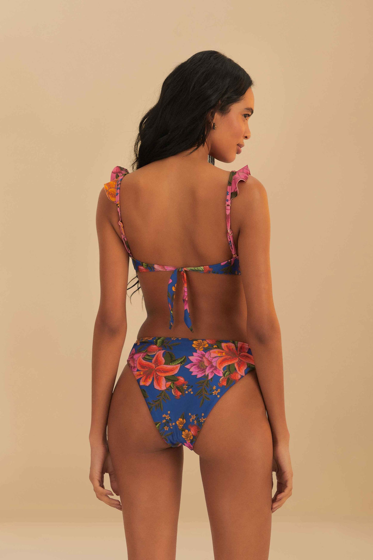 SUMMER FRUIT HIGH WAIST BIKINI BOTTOM