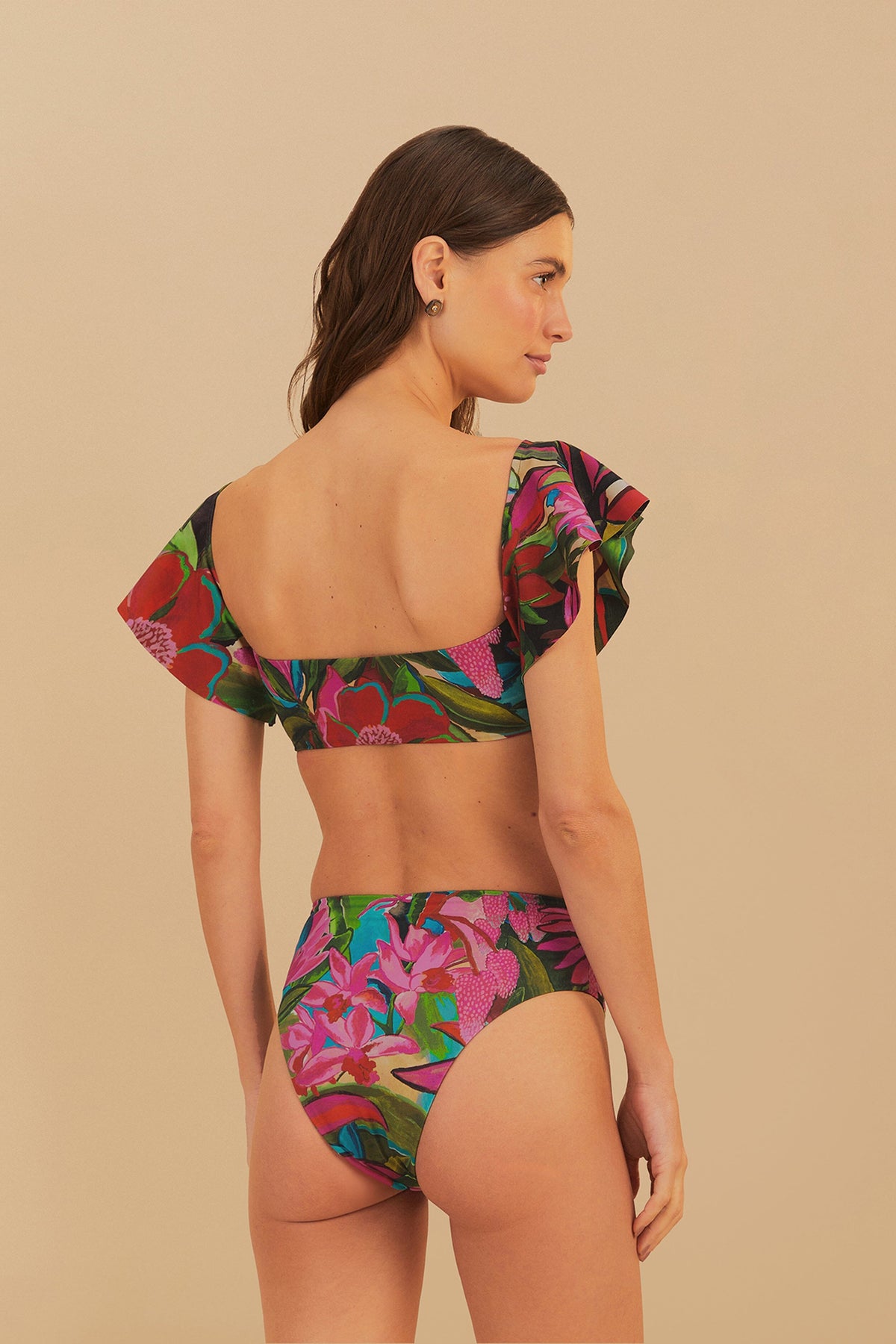 JARDIN DE REVE RUFFLE BIKINI TOP