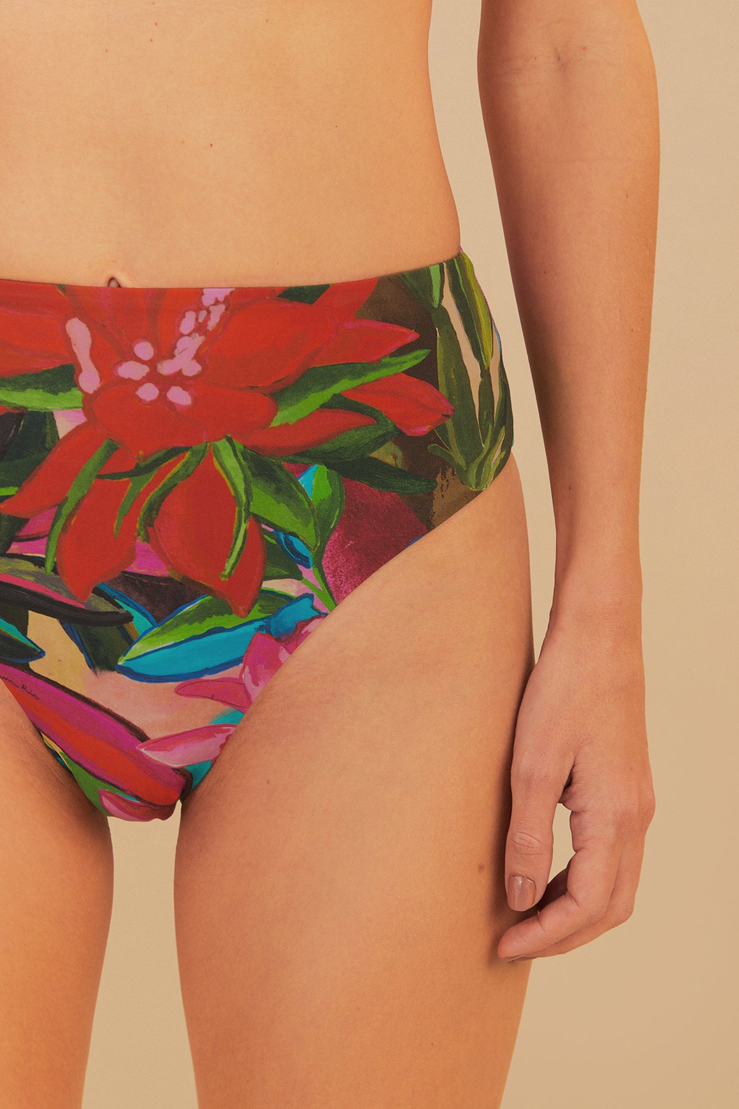 JARDIN DE REVE HIGH WAIST BIKINI BOTTOM