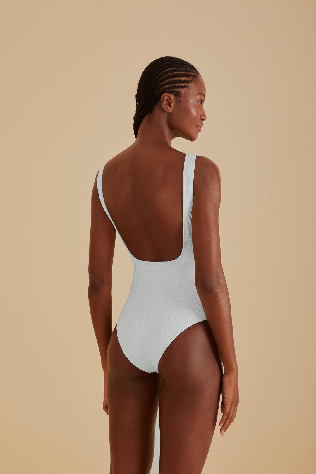 Off-White Banana Matelasse One Piece Swimsuit