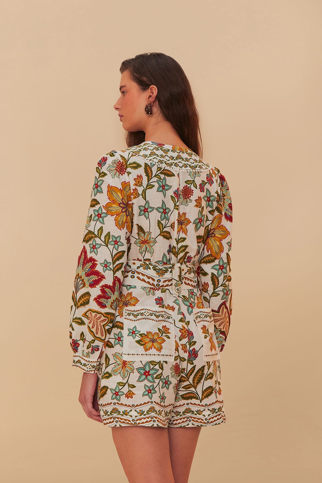 BOTANICALS OFF-WHITE ROMPER