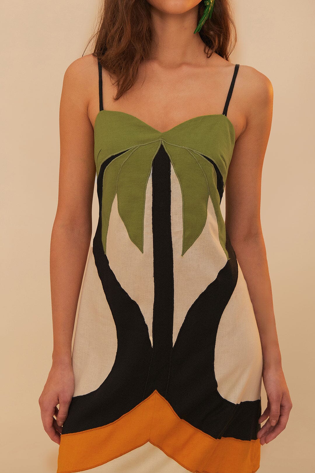 COCONUT TREE FLOW CUTWORK DRESS