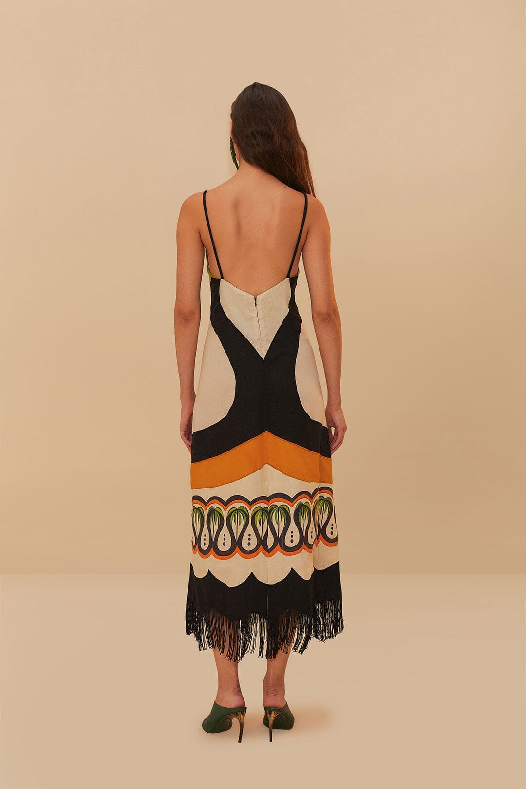 COCONUT TREE FLOW CUTWORK DRESS