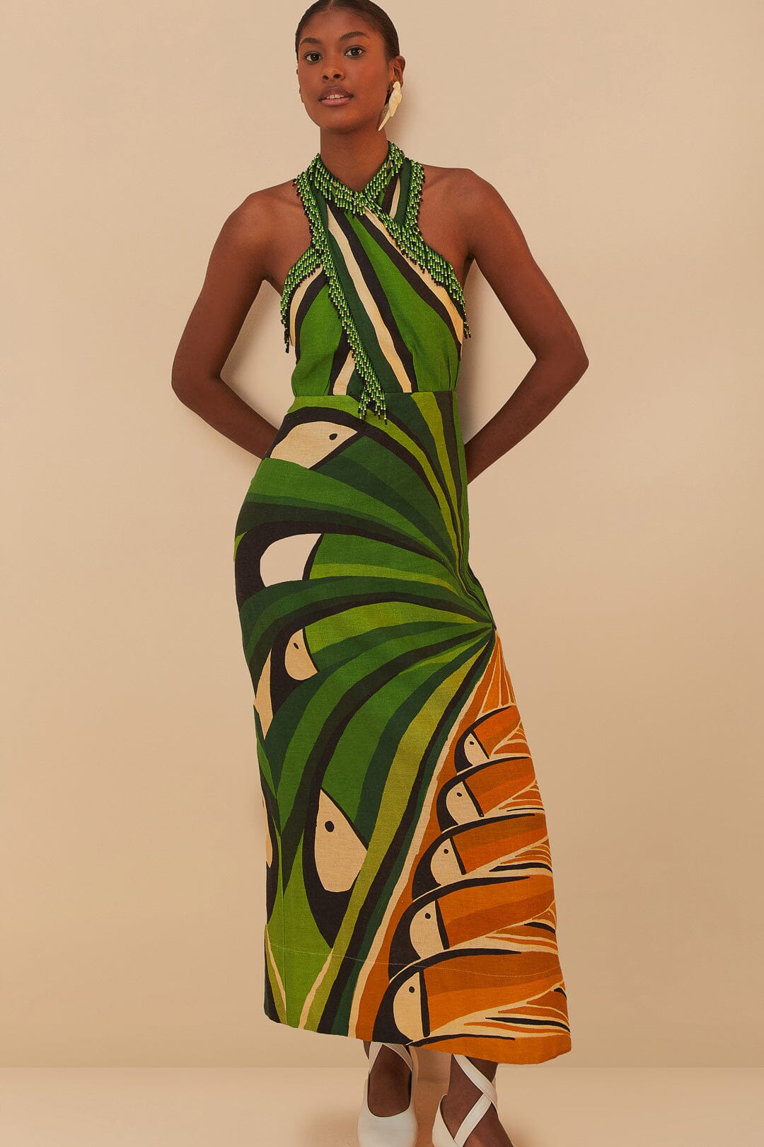 Toucan Tree Green Dress