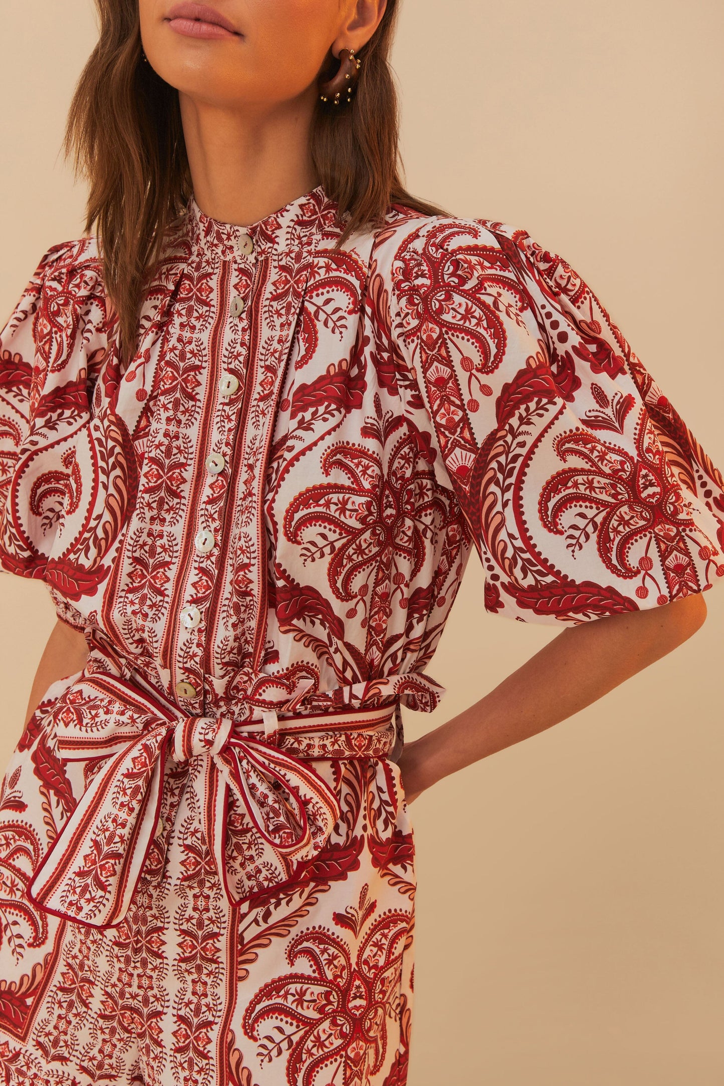 TROPICAL CAMEO OFF-WHITE ROMPER