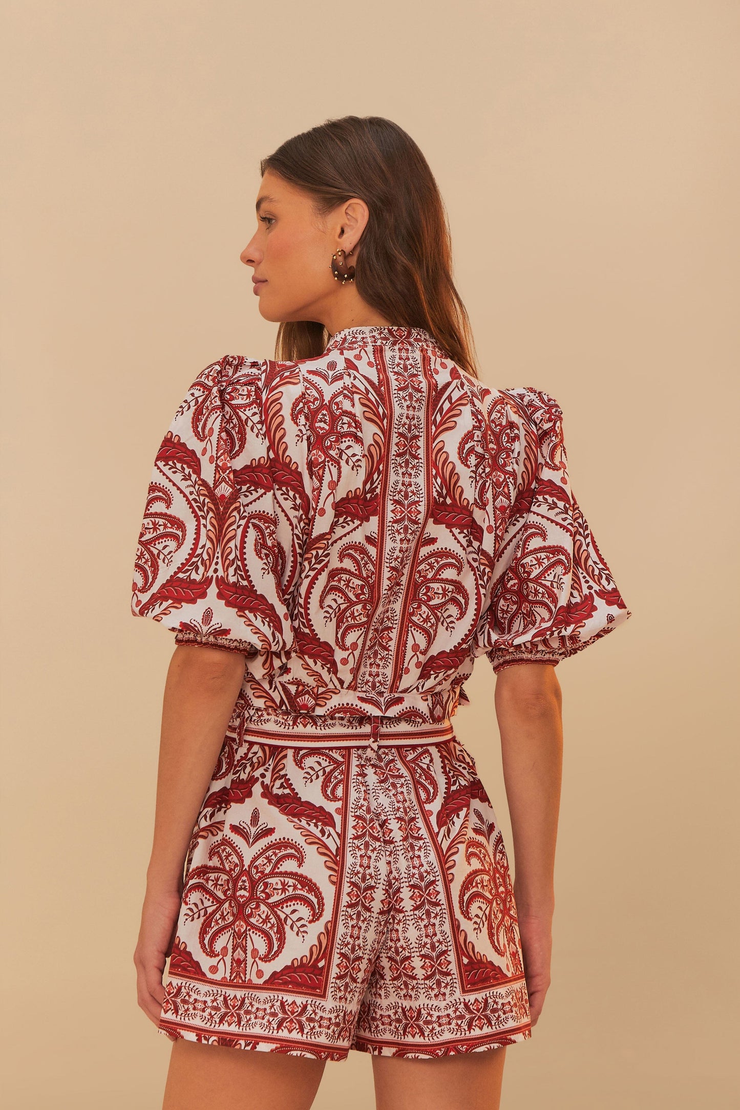 TROPICAL CAMEO OFF-WHITE ROMPER