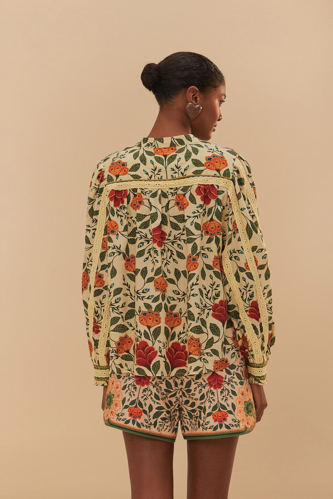 GARDEN TAPESTRY SAND BLOUSE