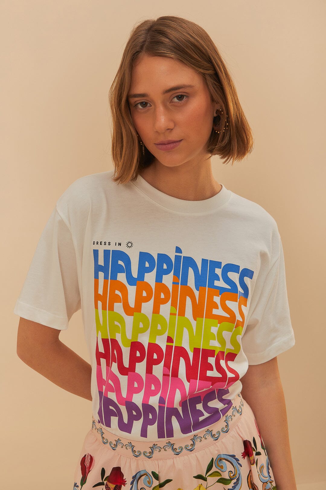 DRESS IN HAPINESS RELAXED T-SHIRT